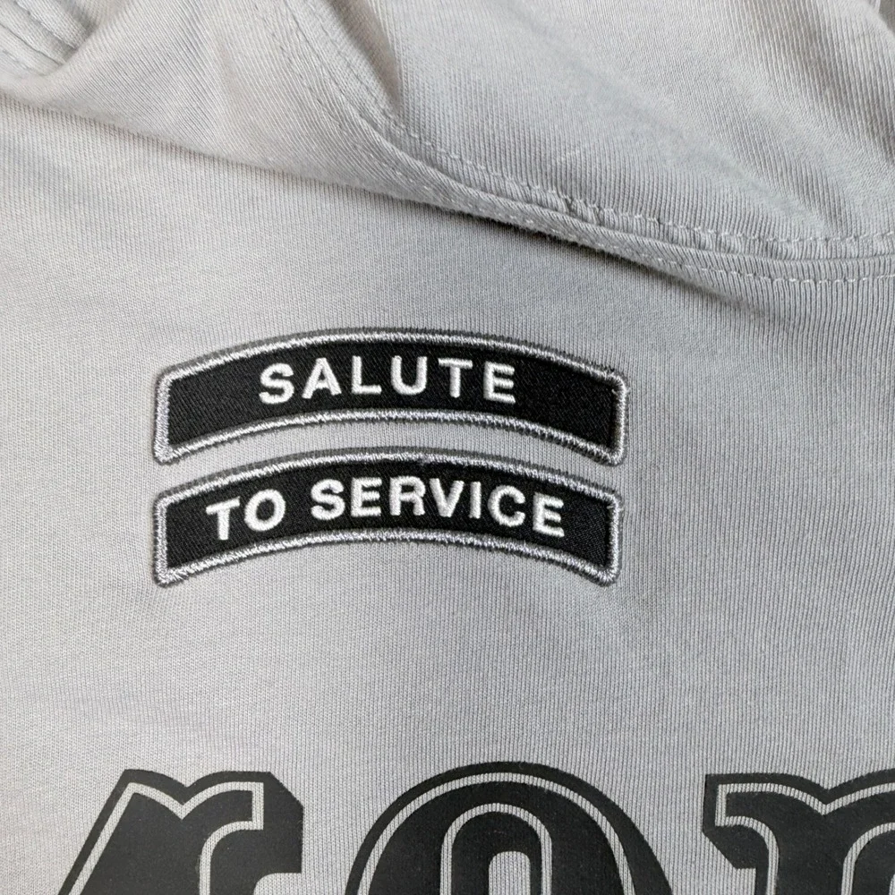 Nike San Francisco 49ers Salute to Service Dri-FIT Hoodie Gray Mens Large